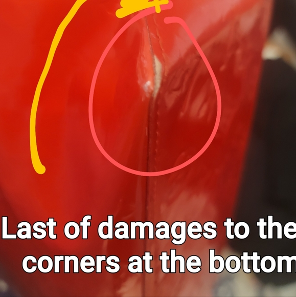 Louis Vuitton Red vernis tote monogram bag GUC - Picture 11 of 16